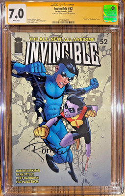 Invincible #52 (Image Comics Malibu Comics Sept 2008) CGC signature series 7.0
