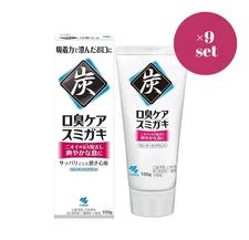 Kobayashi Pharmaceutical Sumigaki Charcoal Toothpaste Fruity Mint100g x 9 Set