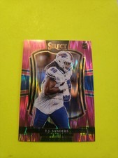 TJ SANDERS  2025 PANINI  SELECT RC  PINK SHOCK  #185 BILLS  DT