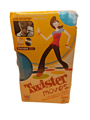 Twister Moves Dance Game Hasbro w CDs Mats Complete Party Music Game- SEALED