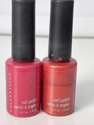 Vintage 1998 Avon Color Trend Nail Polish - Girlie Girl & Sizzle