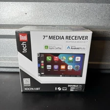 Dual Electronics XDCPA10BT 7 inch Double DIN Car Stereo, Apple CarPlay - READ