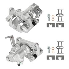 Pair Rear Brake Calipers W Bracket For Honda Civic Civic Del Sol Acura Integra