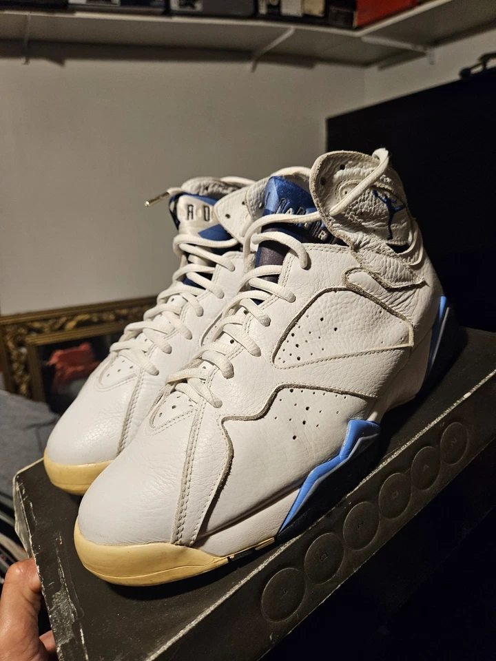 Talla 10.5 - Air Jordan 7 Retro 2002 Azul Francés Foto 3 de 4