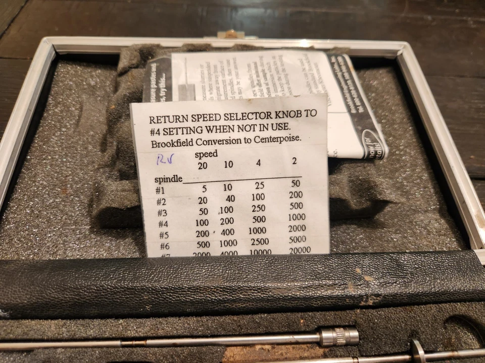 JUEGO DE HUSILLO VISCOSÍMETRO BROOKFIELD RV  Foto 3 de 4