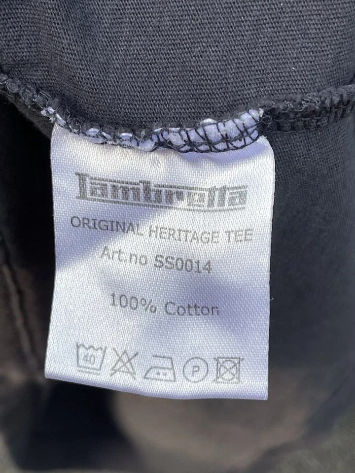 Lambretta Mens Original Heritage Crew Neck T-Shirt - Grey- L Large - Image 2 of 4