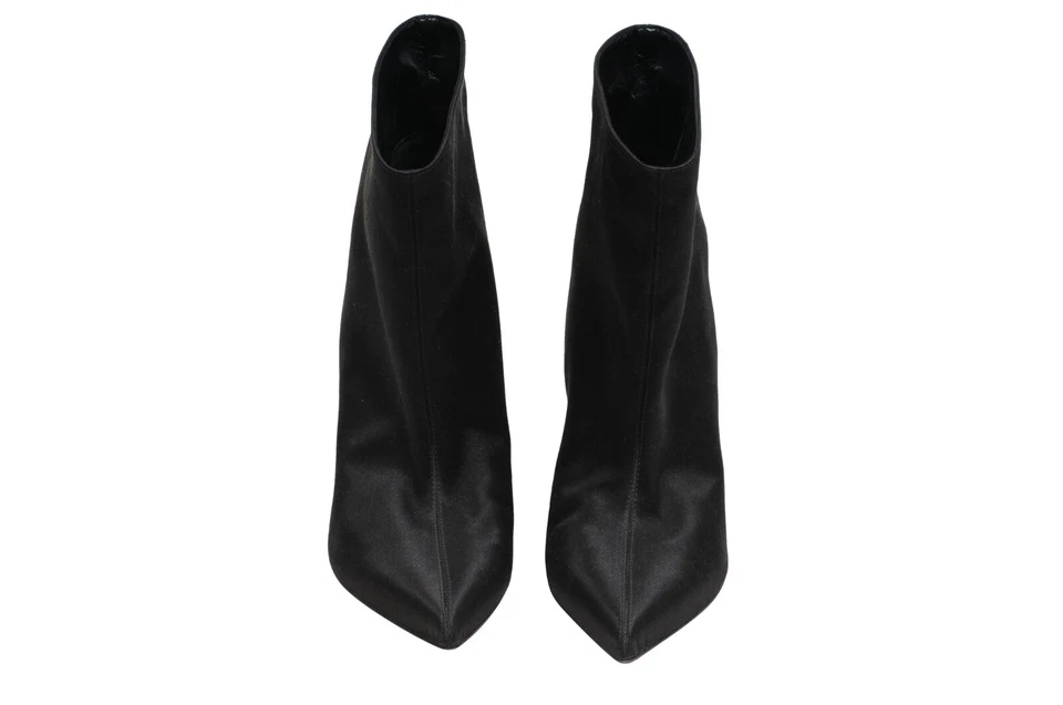 Botas Alexandre Vauthier para mujer talla 39 US9 negras satinadas punta de aguja Foto 2 de 4