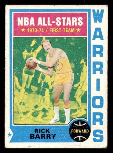 1974-75 Topps #50 Rick Barry VG-EX Warriors ID:364059