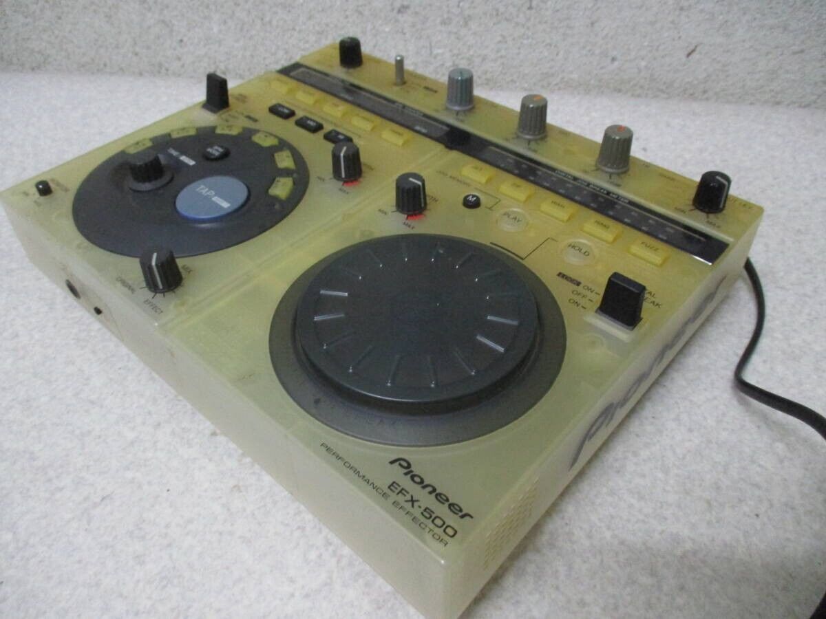 PIONEER EFX-500-SW DJ Effector performance controller RARE  TRANSPARENT/YELLOWED