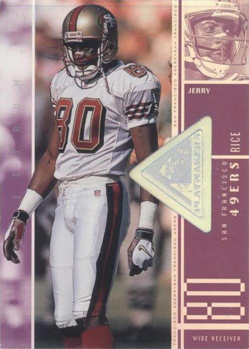 1998 Upper Deck SPx Finite - Playmakers Jerry Rice #92 Spectrum /1375 ...