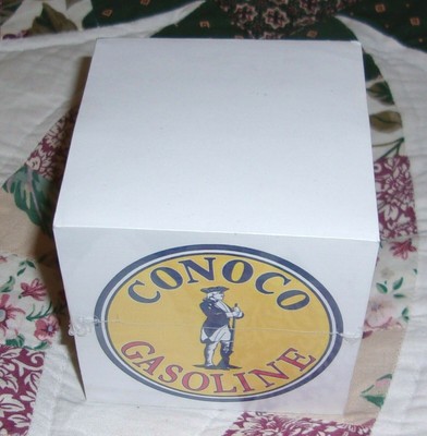 VINTAGE 80s CUBE POST IT NOTES 3M CONOCO MARLAND OILS MIP ESTATE 