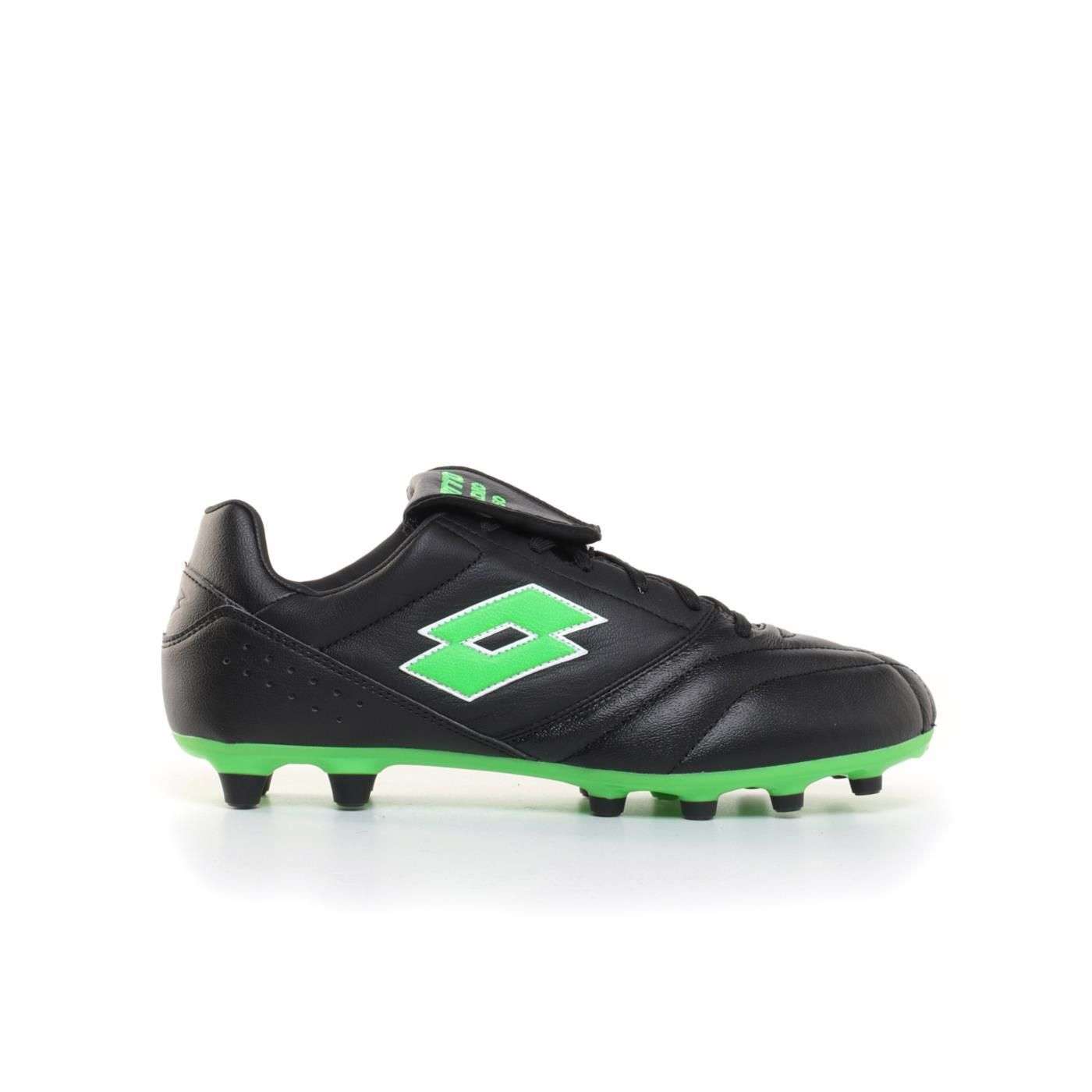 LOTTO SCARPE CALCIO STADIO 200 III FG 50 YEARS ALL BLACK SPRING GREEN