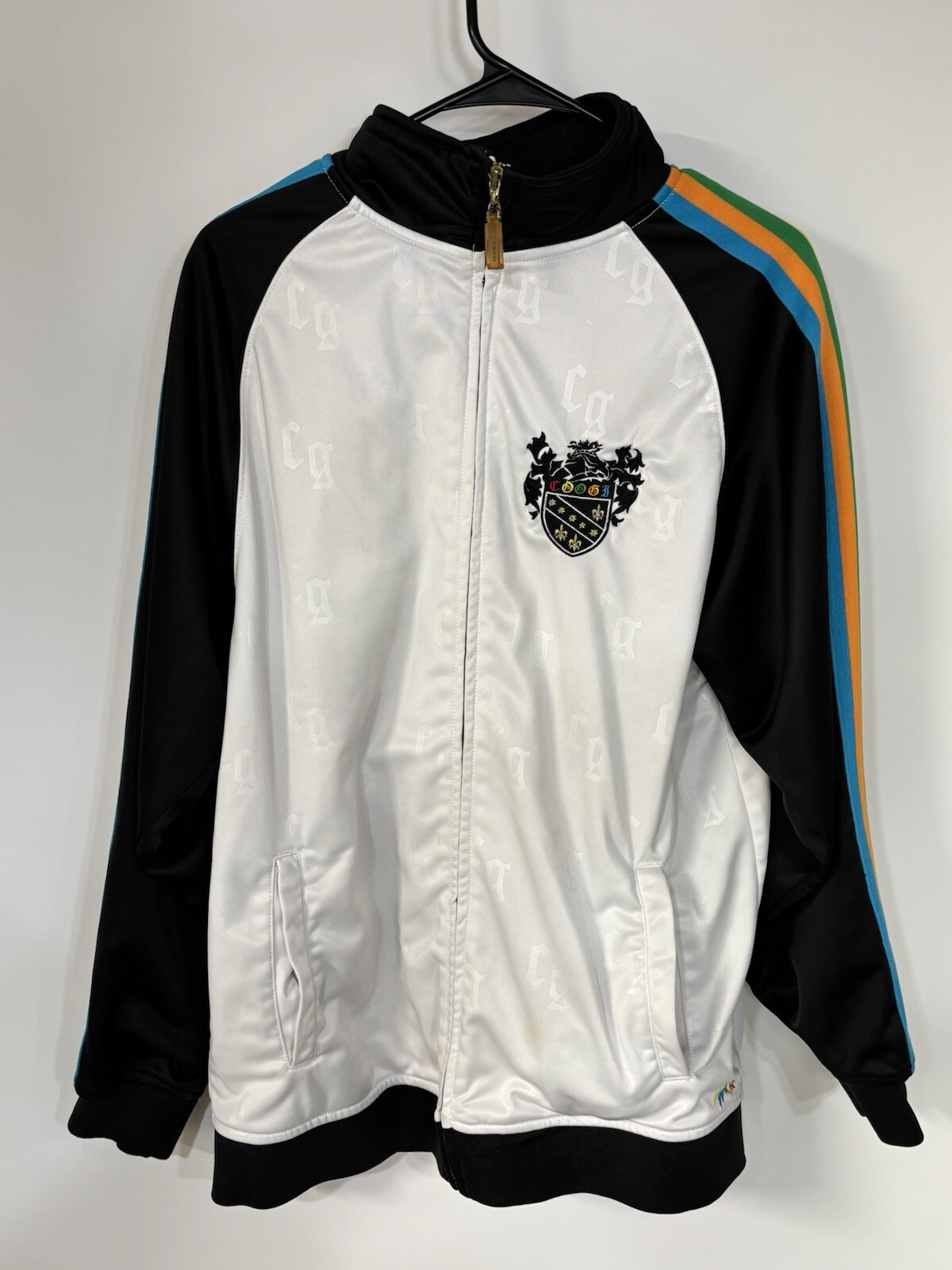 VTG COOGI Heritage Full Zip Track Jacket Size X-Large Embroidered Y2K