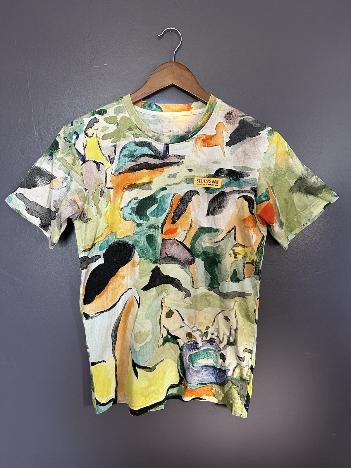 FILA T shirt STRIVERS ROW Tahiti 100% cotone manica corta stampata taglia S