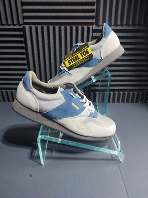 LEHIGH Men's Blue/Grey Suede Steel Toe oe Shoes. Size 13.                     D3