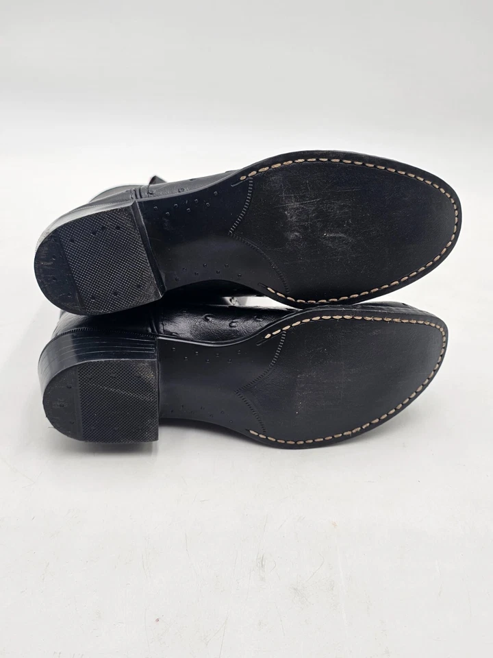 Botas Old West Juveniles 030 Cuero NEGRO Vaquero OR9110 Foto 2 de 4