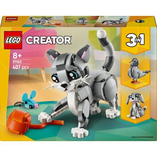 Lego Unisex Creator 3In1 Playful Cat Toy Animal Set 31163 - Immagine 5
