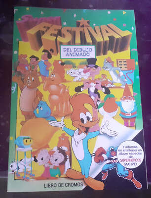 FACSIMIL IMPRESO ALBUM CROMOS SUPER FESTIVAL DEL DIBUJO ANIMADO
