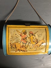 Antike Botanisiertrommel Jagdmotiv