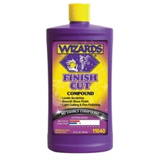 Wizards 11040 Finish Cut No Swirls Compound One Step Buffing 32 oz. Bottle