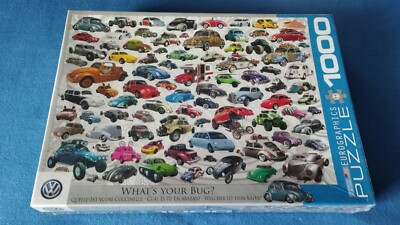 Bunte VW Käfer Welt - Welcher ist deiner? 1000 Teile Puzzle Format 68x48 cm    
