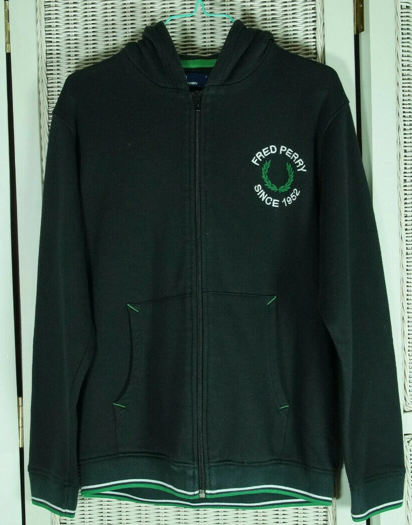 Fred perry green hoodie outlet
