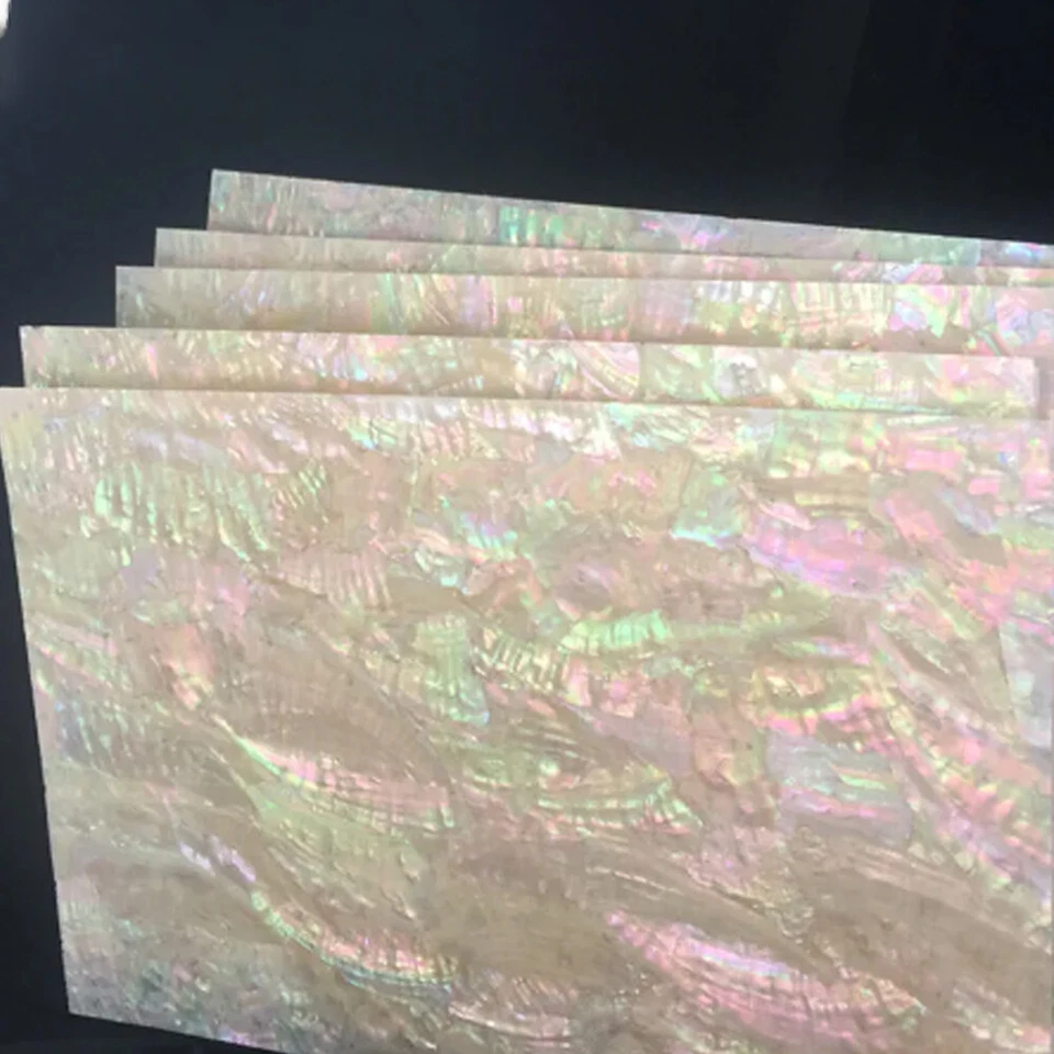 Абалоновая оболочка шпон лист инкрустация 9 1/2 «x 5 1/2» x 1/64» (240 x 140 мм) мастер новый - Изображение 3 из 4