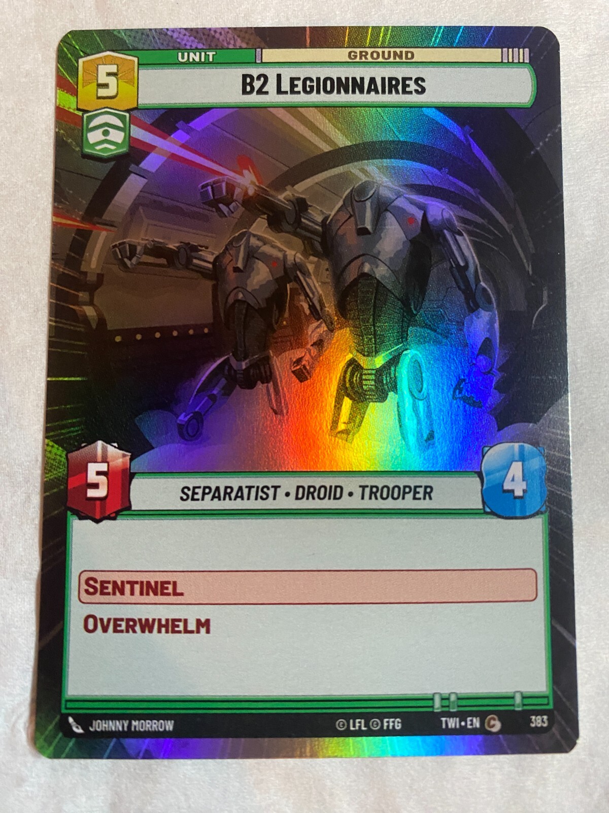 STAR WARS UNLIMITED TCG ToR B2 LEGIONNAIRES Foil Card NM