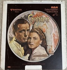 Casablanca CED SelectaVision untested Movie videodisc