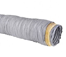 TUBO CONDOTTA FLESSIBILE PVC 10MT DOPPIA PARETE VENTILAZIONE ARIA CALDA FREDDA