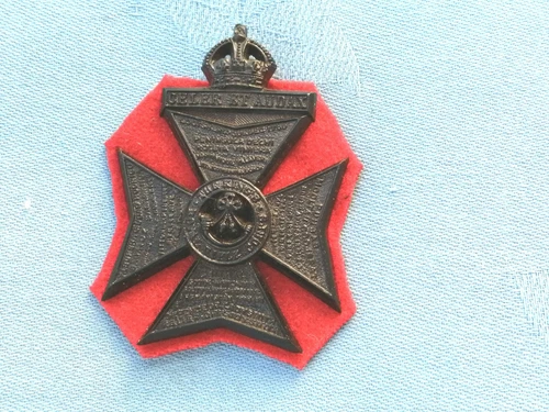 WW2.The Kings Royal Rifle Corp plastic cap badge.
