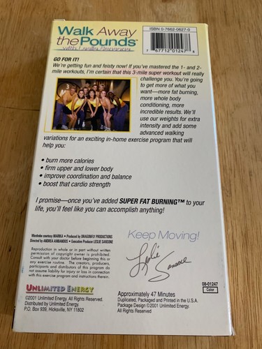 Walk Away The Pounds VHS VCR Video Tape Used Movie Leslie Sansone - Picture 3 of 6