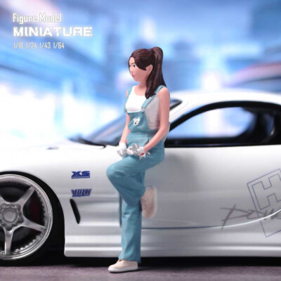 1/18 Wrench Mechanic Girl Scene Miniatures Figure Doll For Car