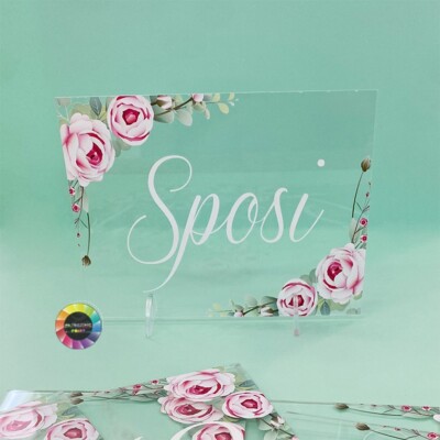 Plex Tisch Platzhalter Event Hochzeit Geburtstag personalisierbar
