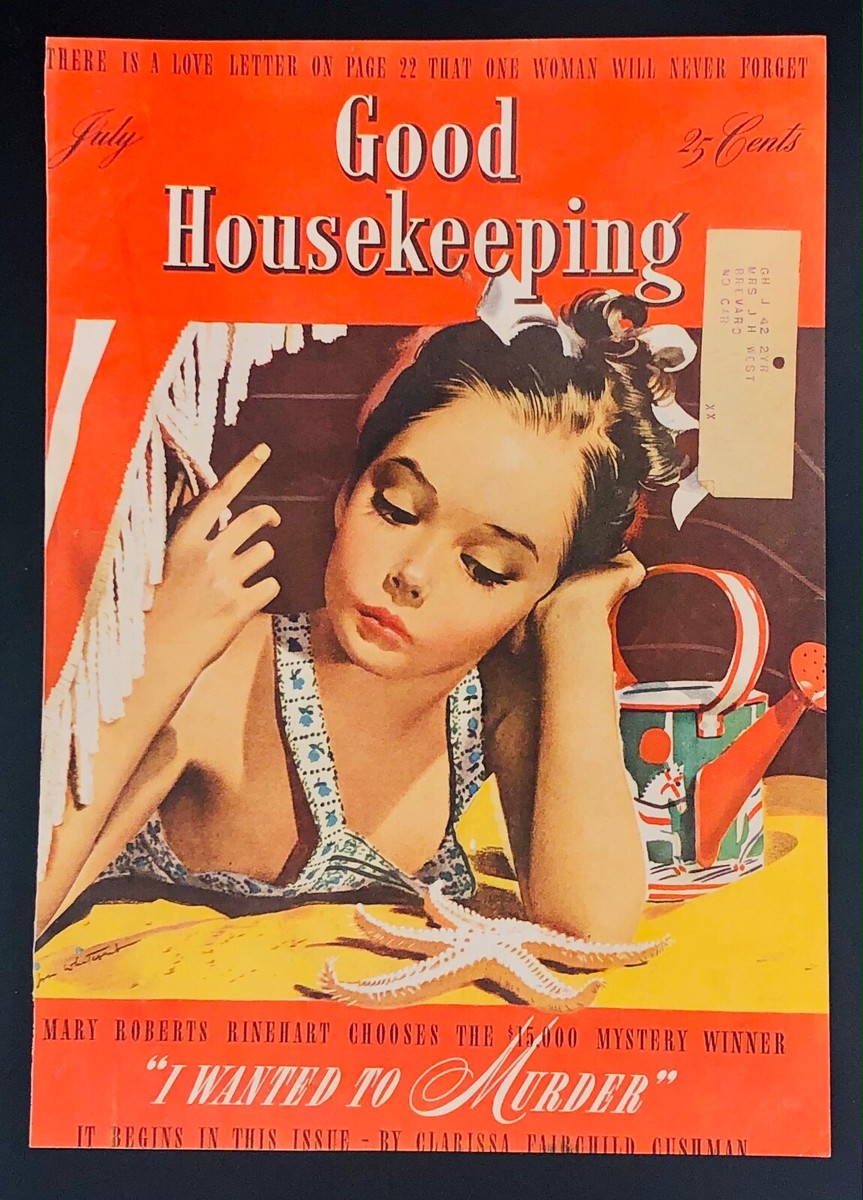 Orig July 1940 Good Housekeeping Magazine Cover Little Girl