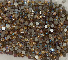 LIGHT TOPAZ SHIMMER 2.5mm 9ss 2058 IHC Austrian Crystal Flatback Rhinestones