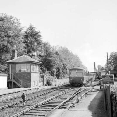 8 45 passing Dundrum Co Dublin IRELAND RAILWAY OLD PHOTO