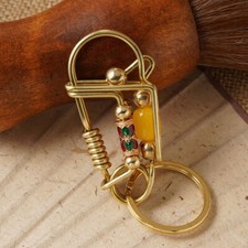 Handmade Brass Keychains Belt Clip Wallet Bag Keyrings Key Chain Holder Key Clip