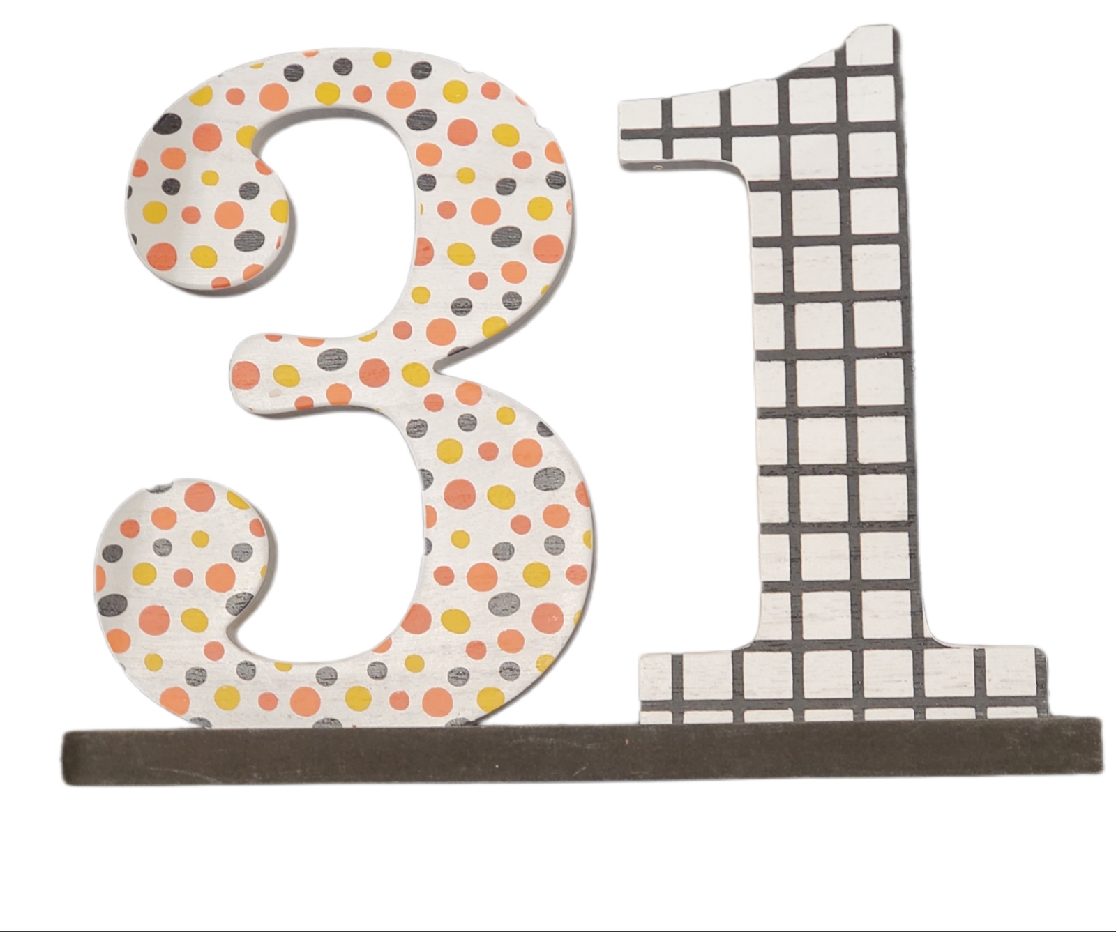 ASHLAND HALLOWEEN TABLE TOP DECOR NUMBER 31 WOOD 11 .25 INCHES for sale