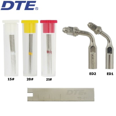 Woodpecker DTE Dental Endodontic Root Canal Cleaning Tips ED1 ED2 U File Wrench