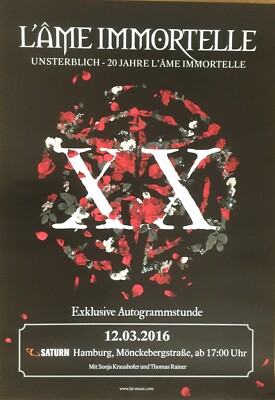 L'AME IMMORTELLE 2016 HAMBURG - orig. Concert Poster - Konzert Plakat - DIN A1
