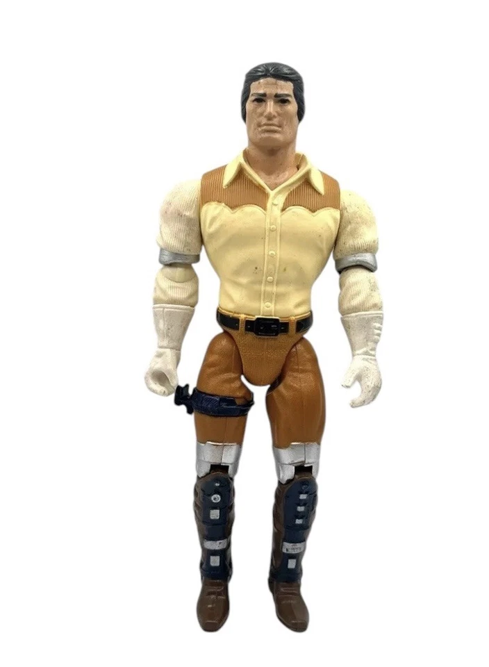 Figura de acción Bravestarr Marshal 1986 Mattel de colección juguete espacial occidental años 80 uso retro Foto 3 de 4