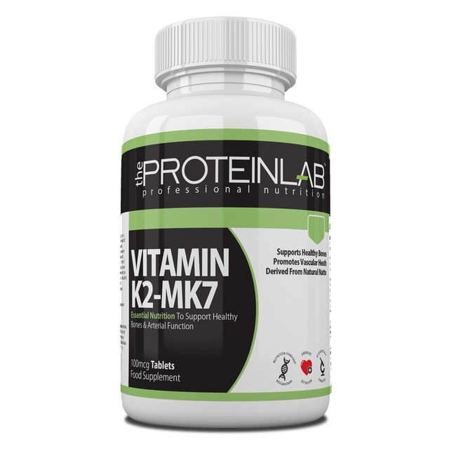 VITAMIN K2 100mcg Tablets MK7, Natto, Menaquinone High Strength, UK