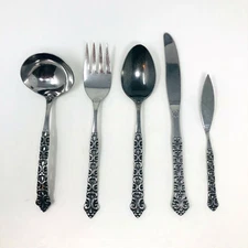 Oneida Old Baroque Misc. Serving Pieces Northland Stainless Flatware Set of 5