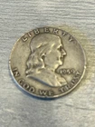 1959 D Franklin Silver Half Dollar VF 90% Silver