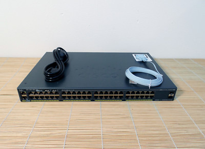 Cisco WS-C2960X-48TS-LL Catalyst 2960-X 48GigE 2x 1G SFP Uplinks Lan Lite