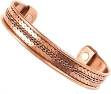 Indian Handcrafted Healing Copper Bracelet Peace Chakra Yoga Jewelry Men Women