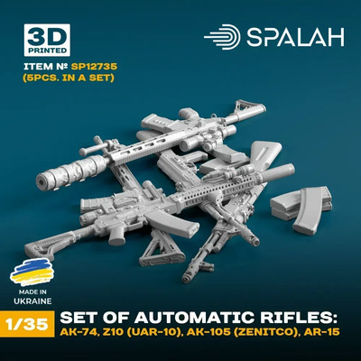 1:35 AK-74, AK-74 without magazine, Z10 (UAR-10), AK-105 (ZENITCO