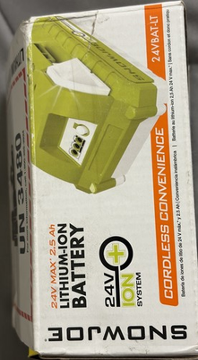 #ad #ad Sun Joe 24VBAT LT Pro Lithium Ion Battery 24 Volt 2.5 Ah $30.00