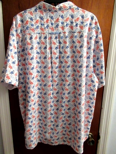 NWOT Tommy Bahama Mens Nova Wave Shirt Flamingo Print Sz XXL image 4
